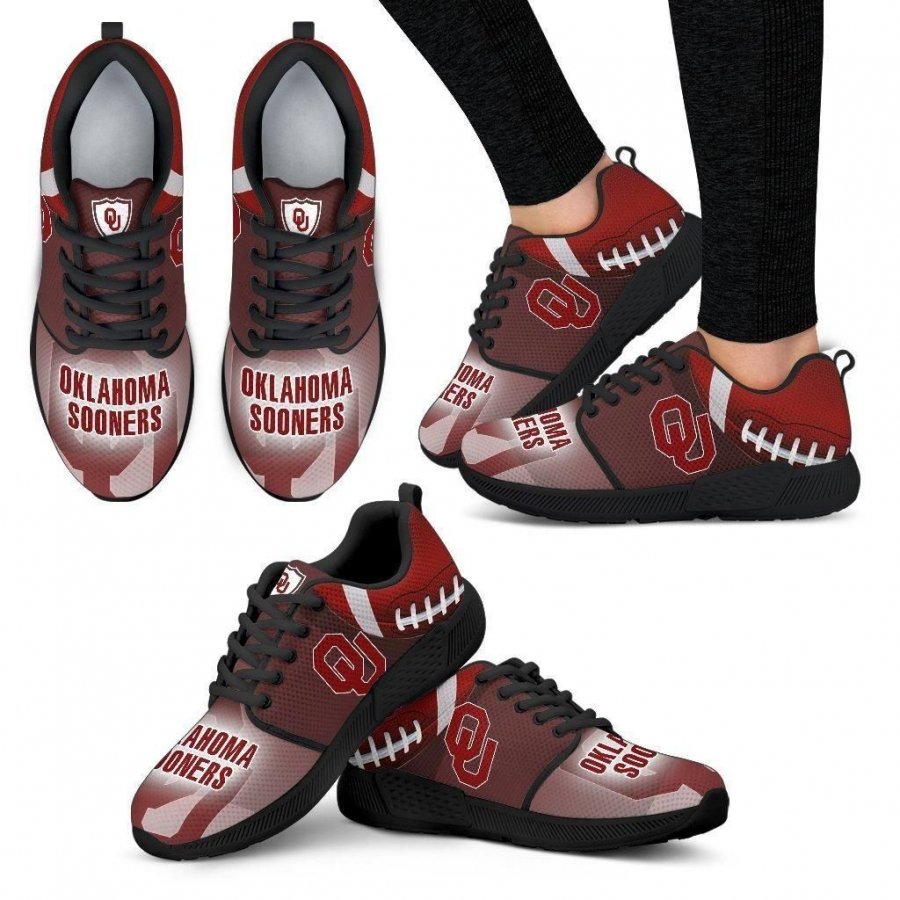 Awesome Oklahoma Sooners Running Sneakers For Football Fan #175