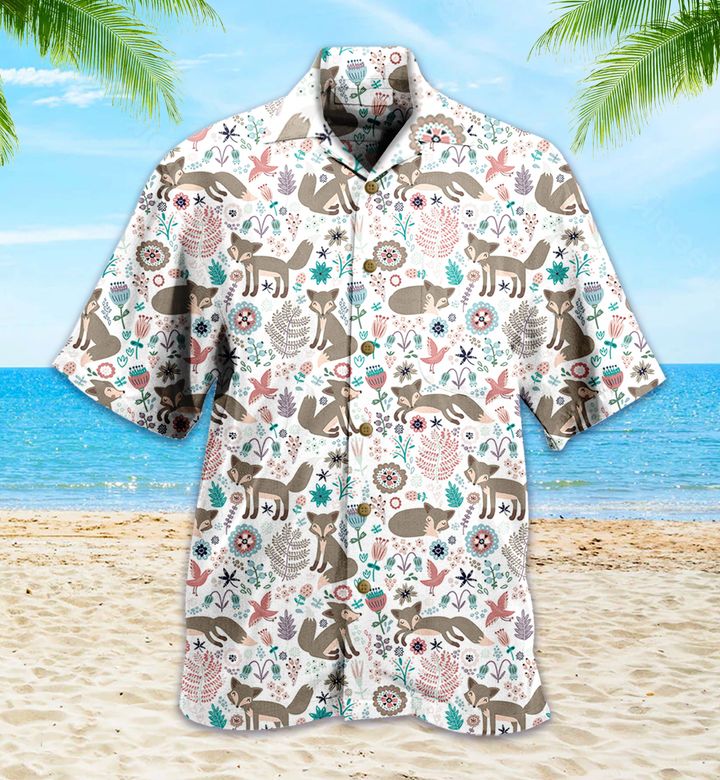 Pixie Fox Grey Hawaii Shirt Lover Hawaii For Men Women Ha41482