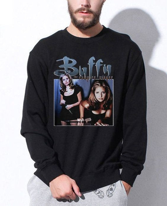 Buffy The Vampire Slayer Sweatshirt Vintage Shirt Clothing