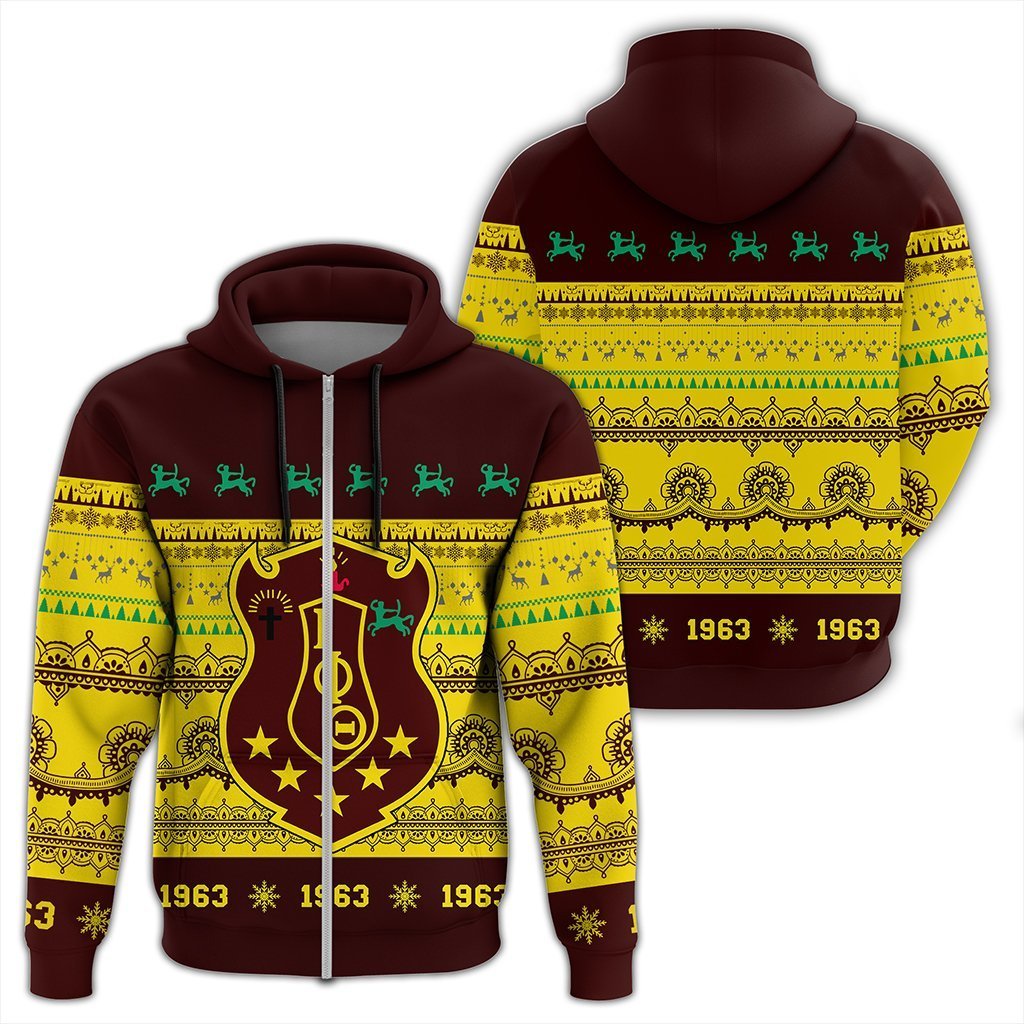 Greek Life Hoodie – Iota Phi Theta Xmas Establish Year Zip Hoodie