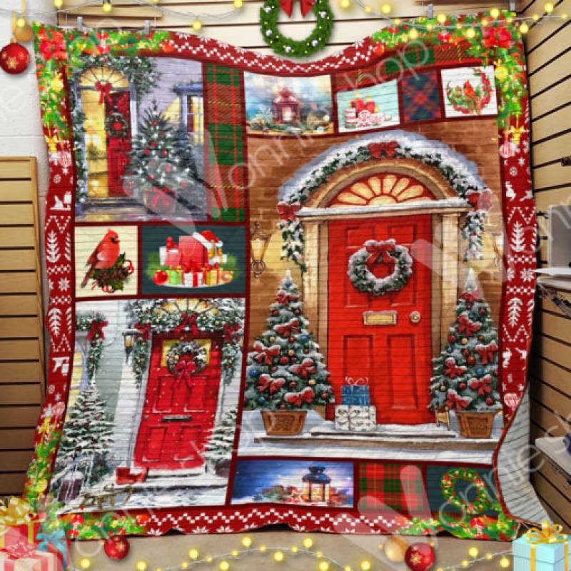 Red Door Christmas Blanket OCT1003 69O49