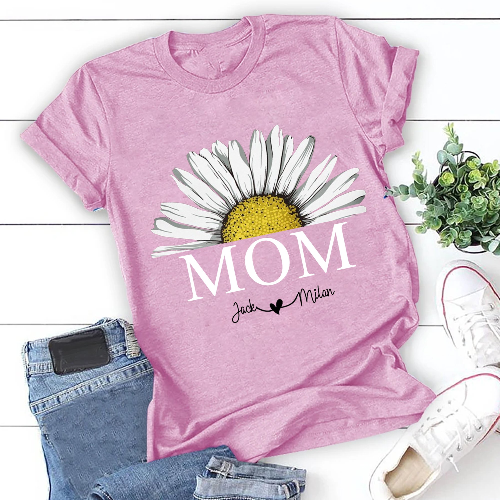 Apayprint – Mom Flower | Personalized T-Shirt