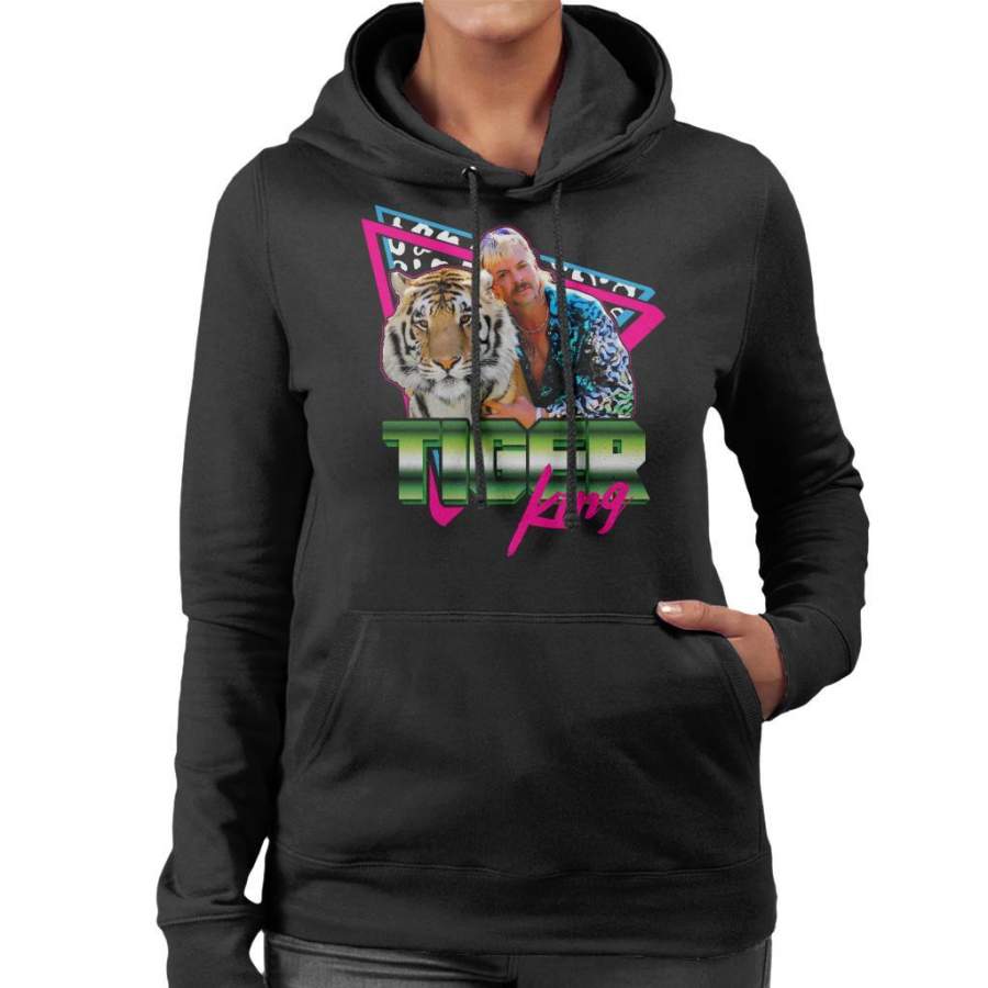 Joe Exotic Tiger King 80s Retro Women’s Hooded Sweatshirt