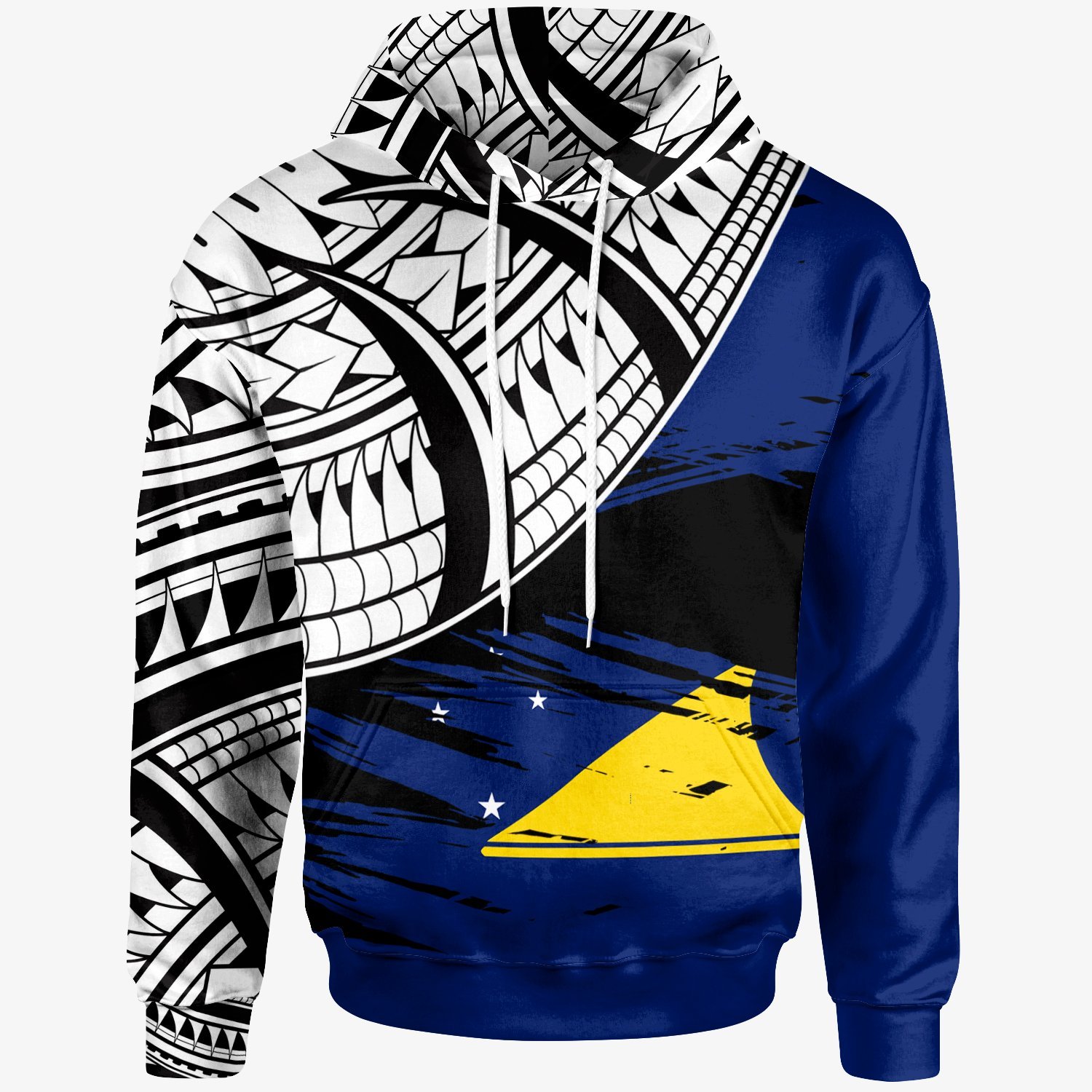 Tokelau – Custom Personalised Hoodie – Tokelau Flag Style With Claw Pattern – BN20