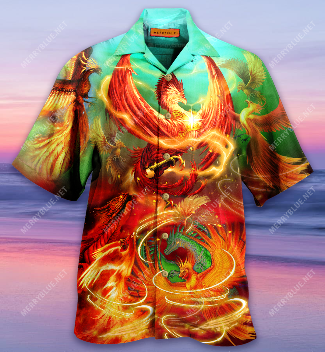 Soul Of A Phoenix Heart Dragon Unisex Hawaii Shirt Ha12634