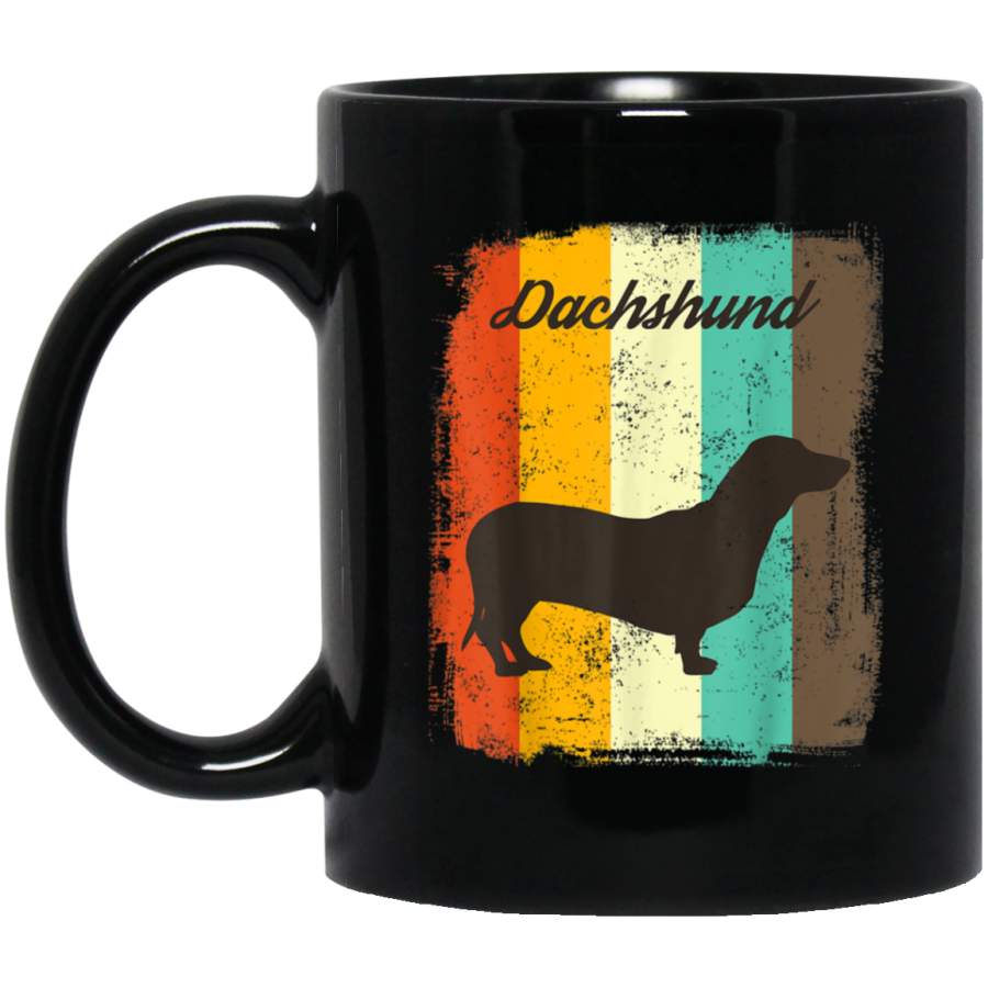 Dachshund Dog Gift Retro Vintage Design Mug