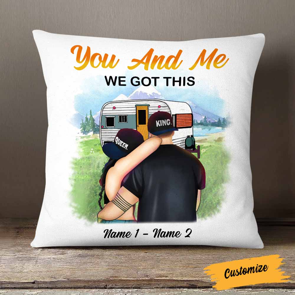 Personalized Camping Couple Pillow Sb154 24O58 (Insert Included)