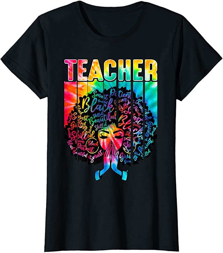 Womens JLm4 Funny Teacher Juneteenth Black Women African American T-Shirt