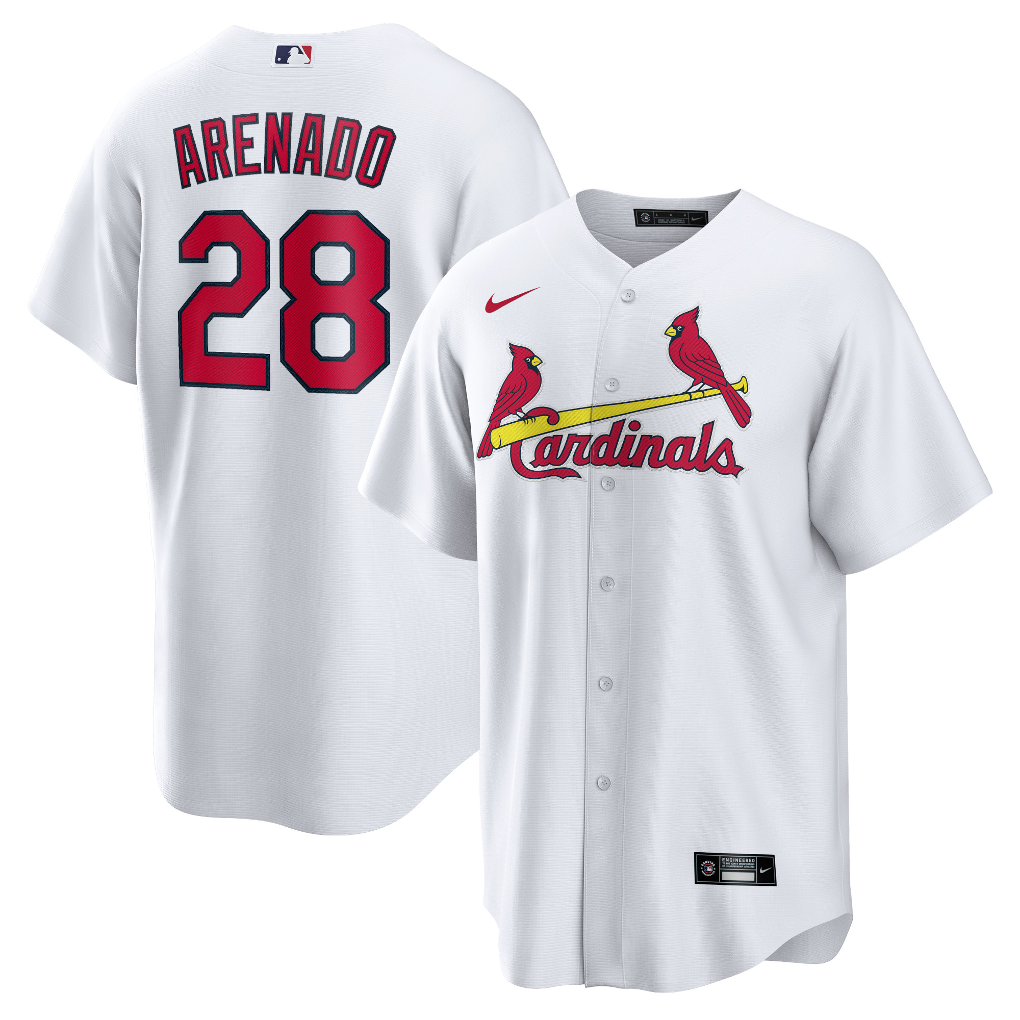 Nolan Arenado St. Louis Cardinals Home Official Replica Player Jersey – White