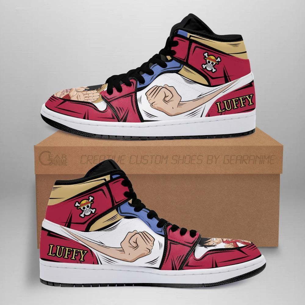 Luffy One Piece Anime For Fan Mn06 Air Jordan Shoes Sport Sneakers