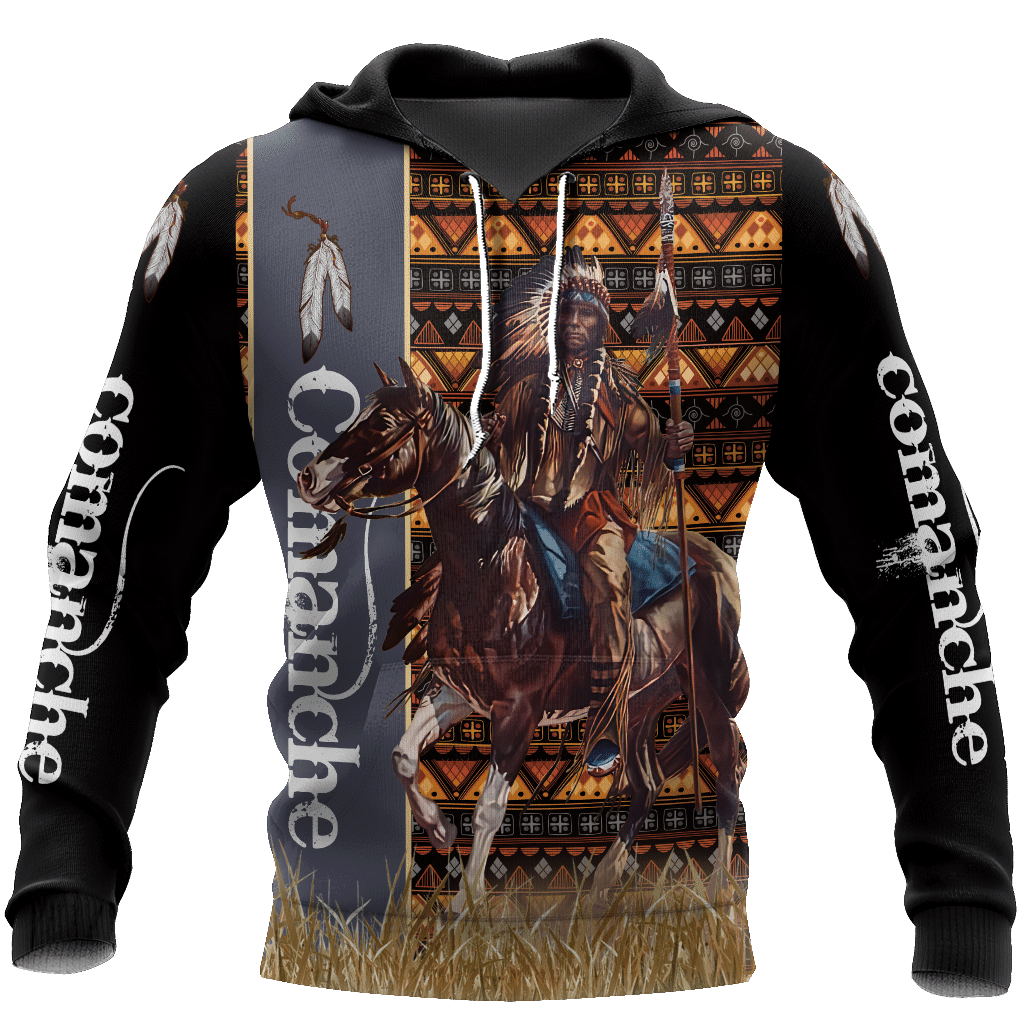 Premium Native American All Over Printed Hoodie For Men And Women Mei