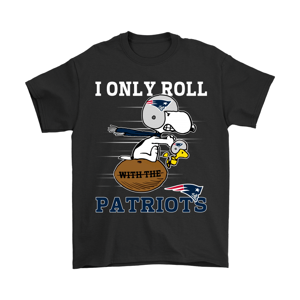 Get Now Snoopy And Woodstock I Only Roll With The New England Patriots Shirts