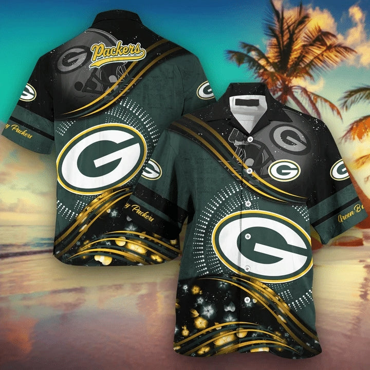 Green Bay Packers Hawaiian Shirt Short Sleeve