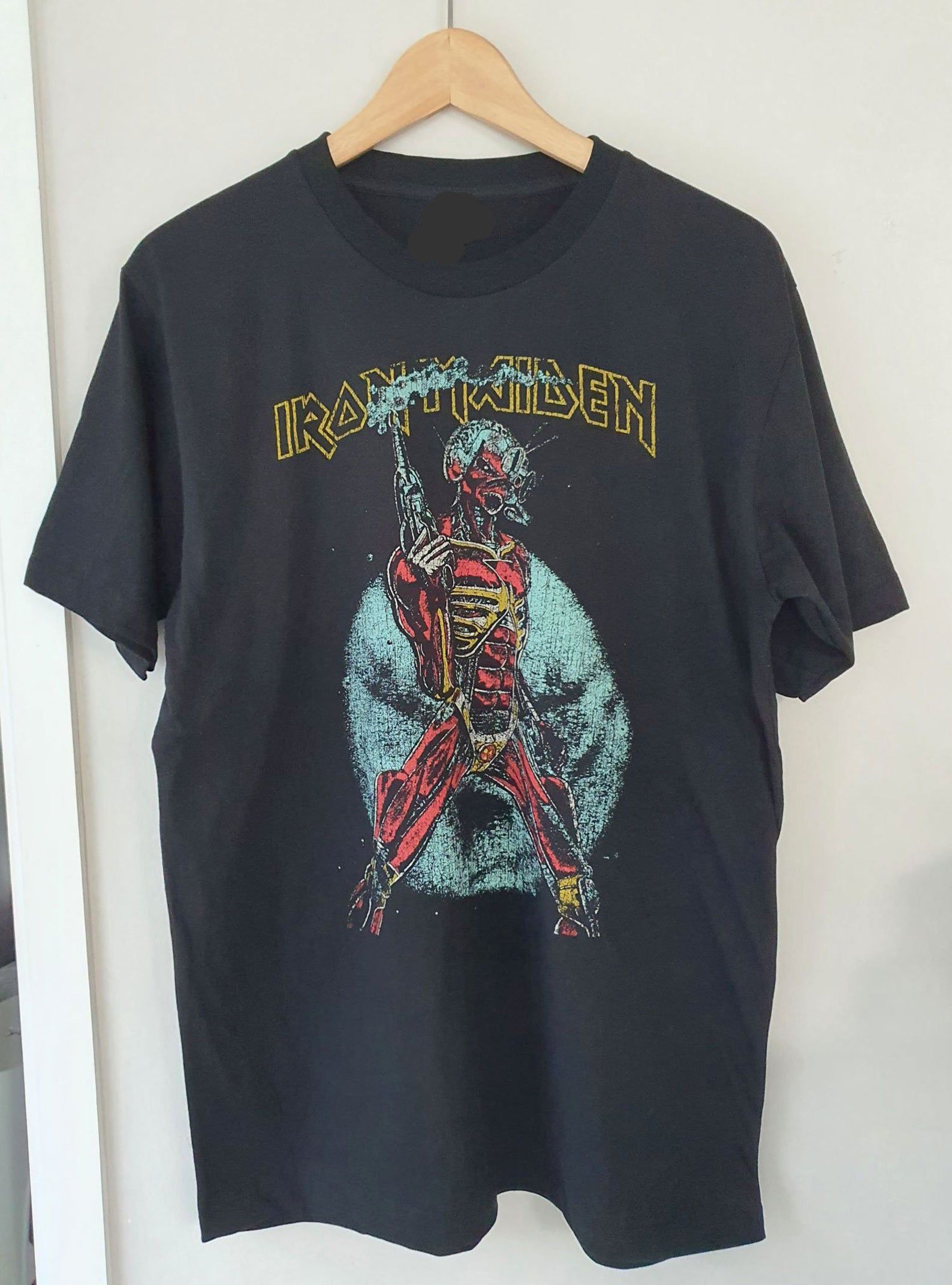 Iron Maiden Vtg Look Retro T-Shirt