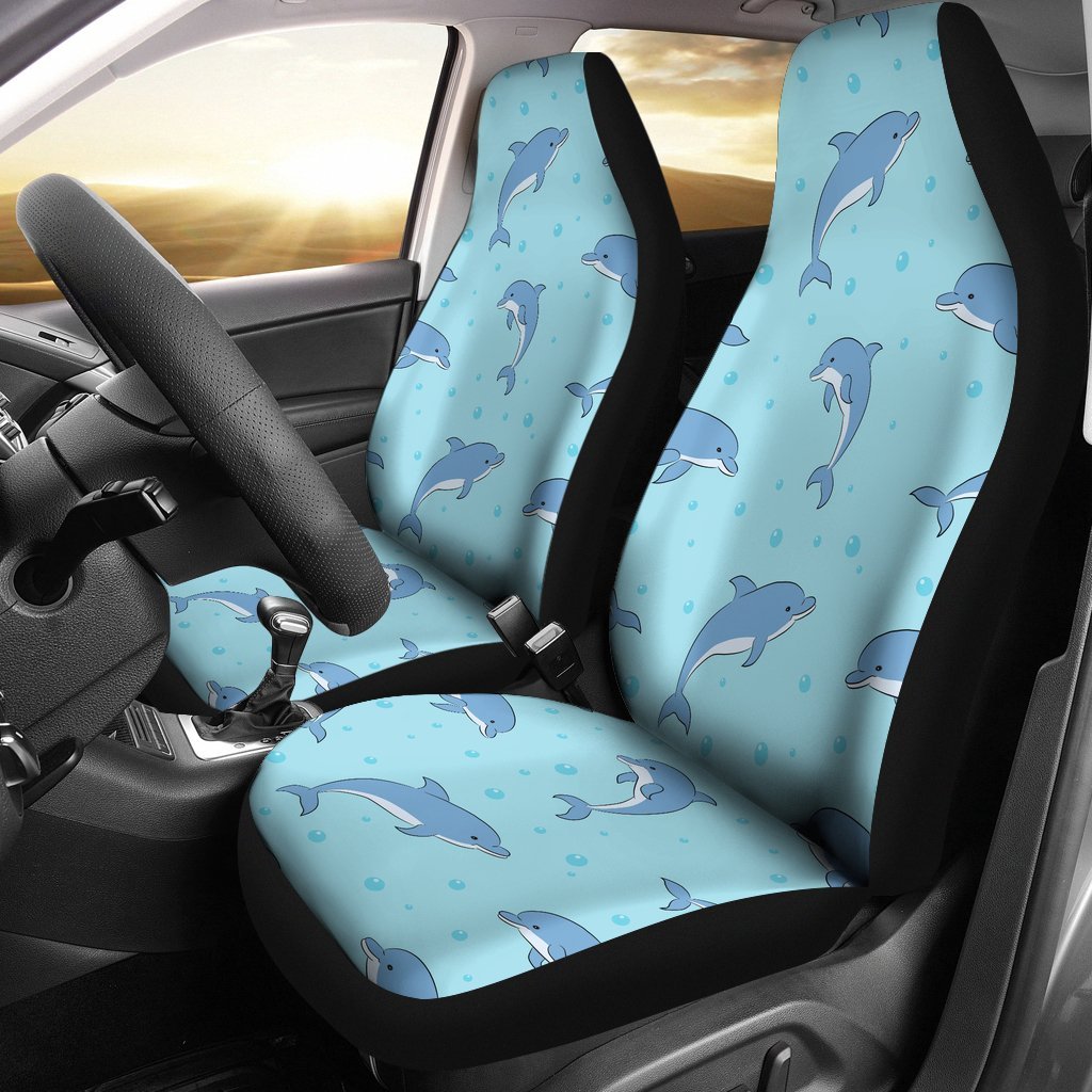 Dolphin Baby Cute Print Pattern Car Seat Covers