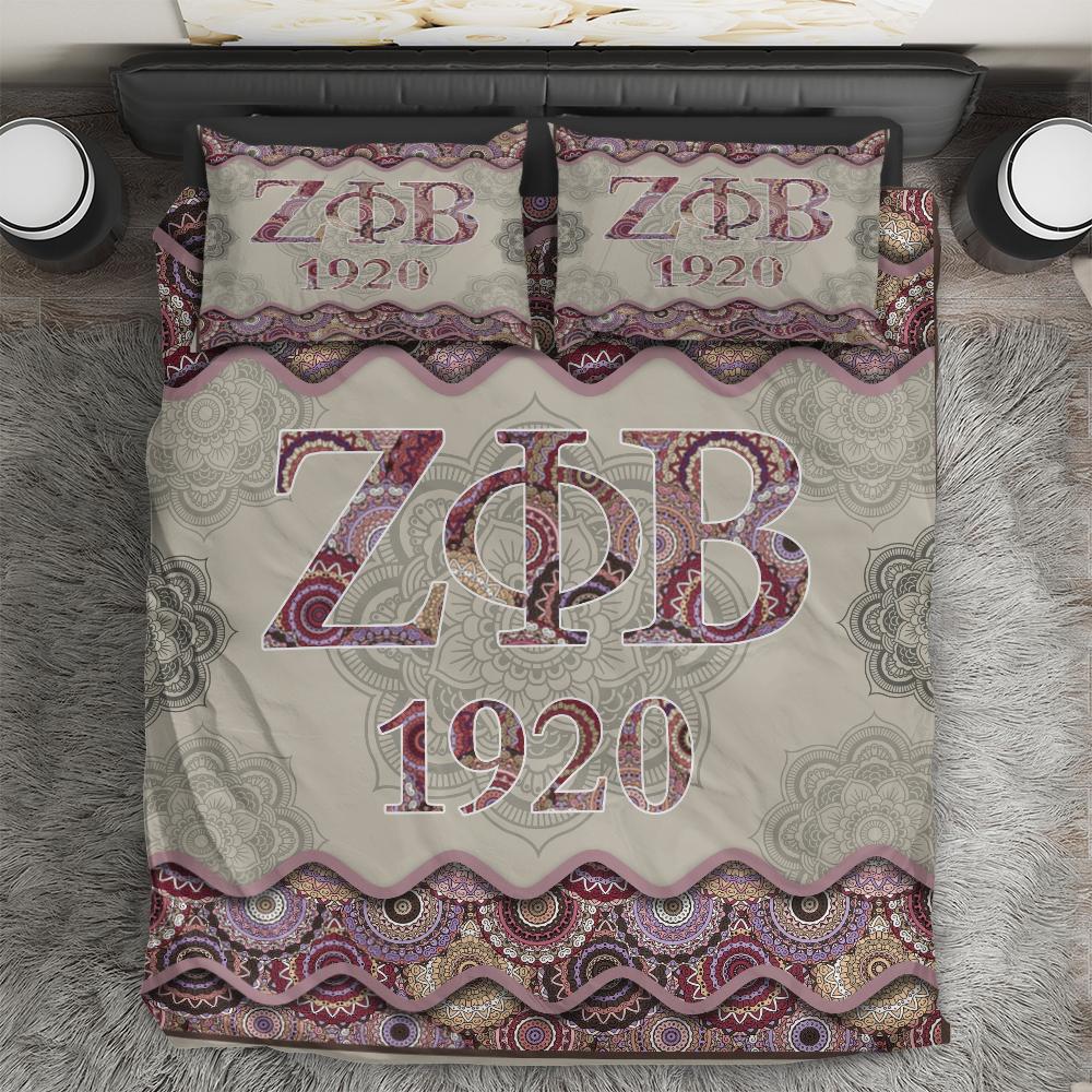 Zeta Phi Beta 1920 Betđing Set All Over Print