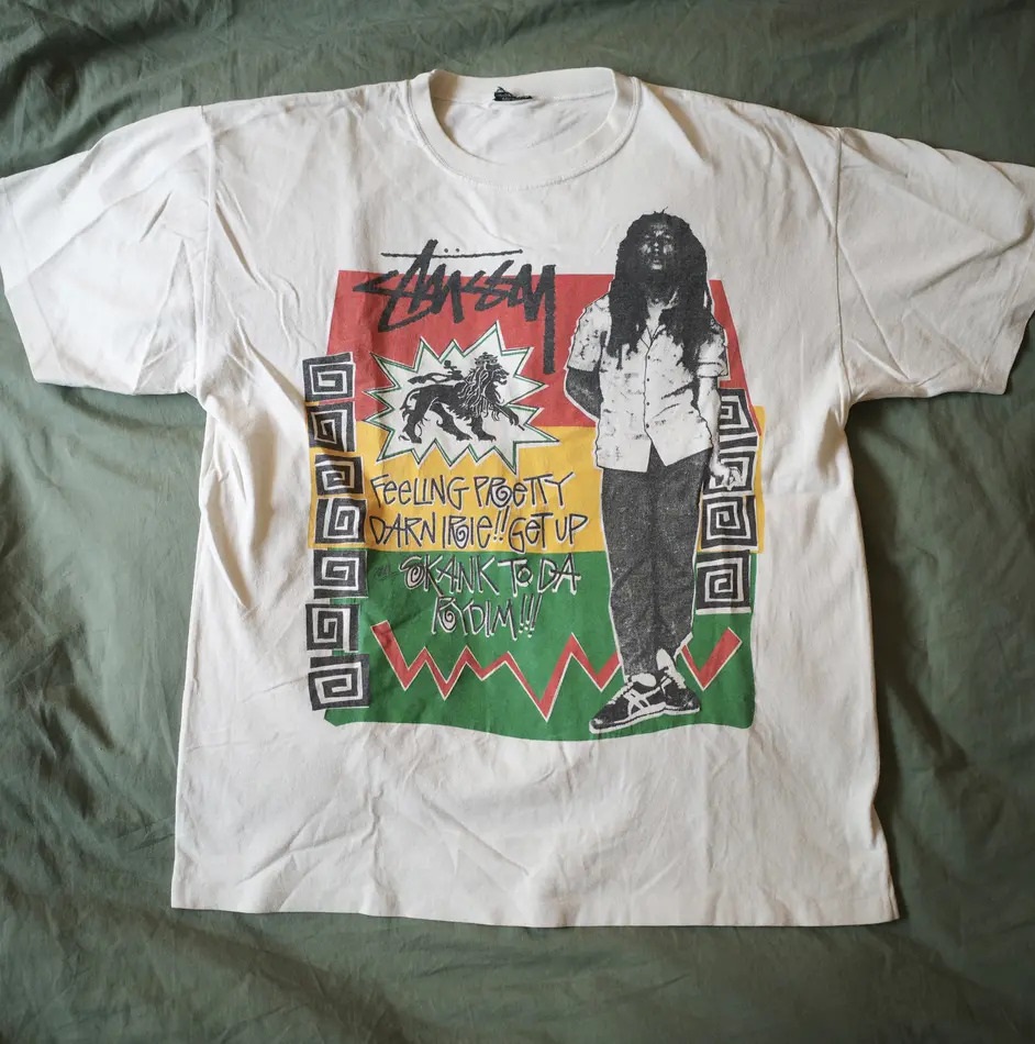 Stussy Bob Marley Photo Print T Shirt Vintage