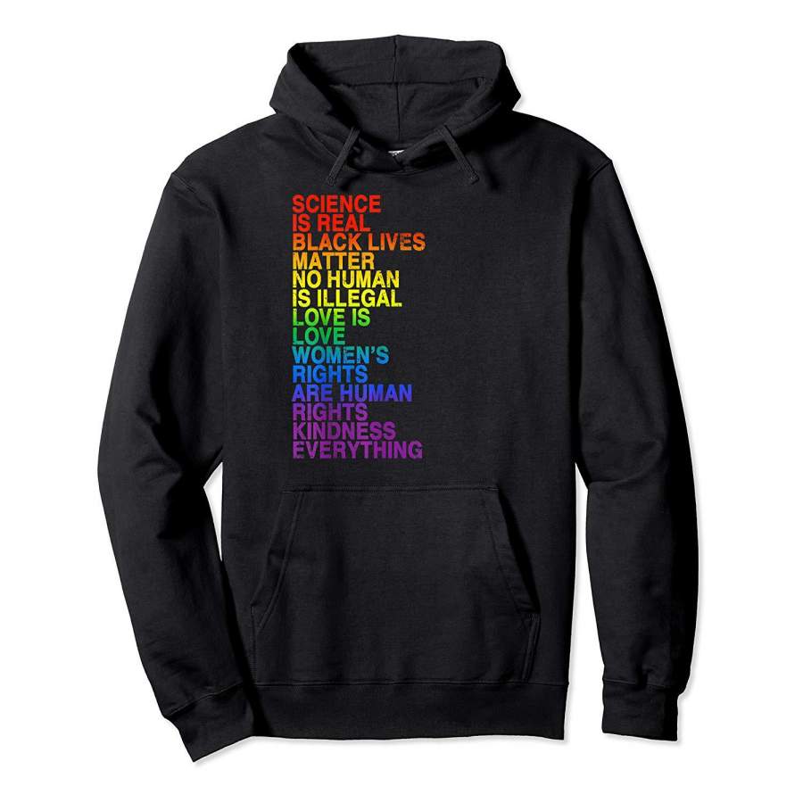 Science Is Real Black Lives Matter LGBT Pride T Shirt Hoodie Premium Tee