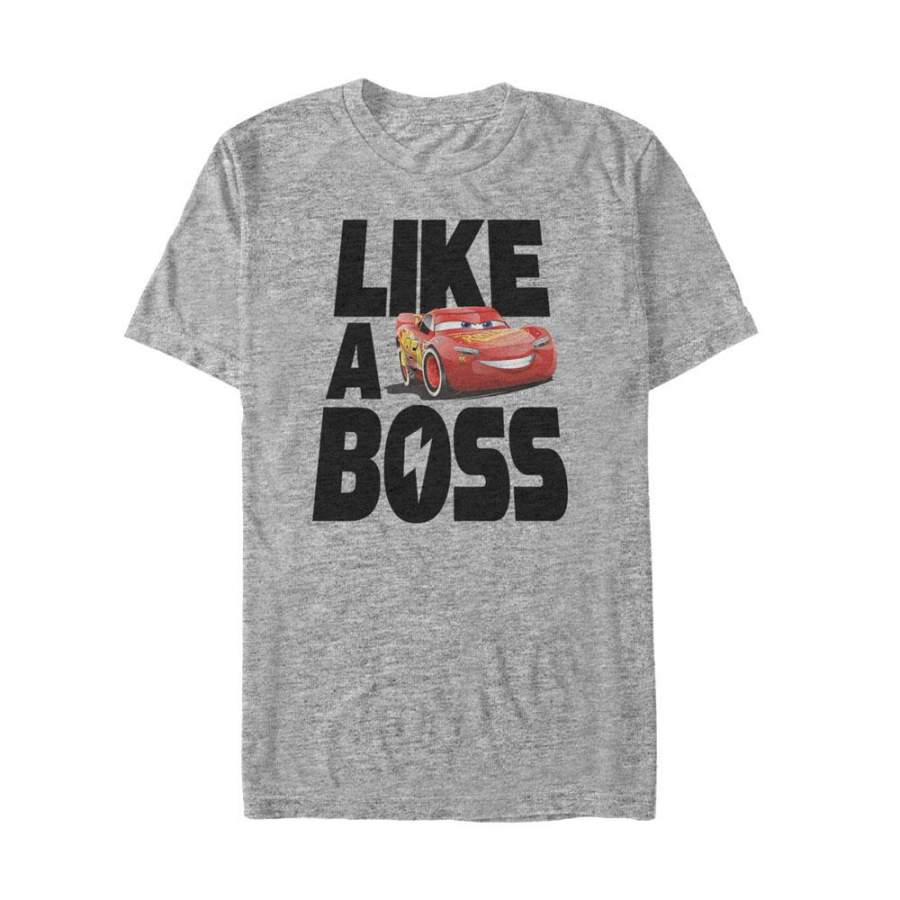 Cars Men’s Like A Boss  T Shirt Athletic Heather