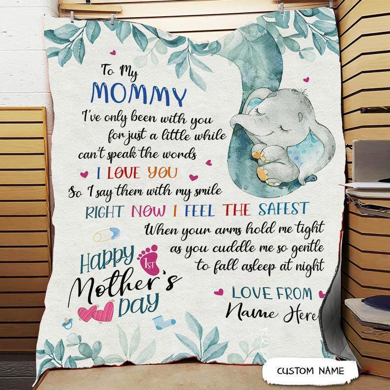 [Personalized Name] To My Mommy – Gift For Mother’S Day, Unique Gifts Home Decor Gift For Family – Sherpa Blanket Fleece Blanket