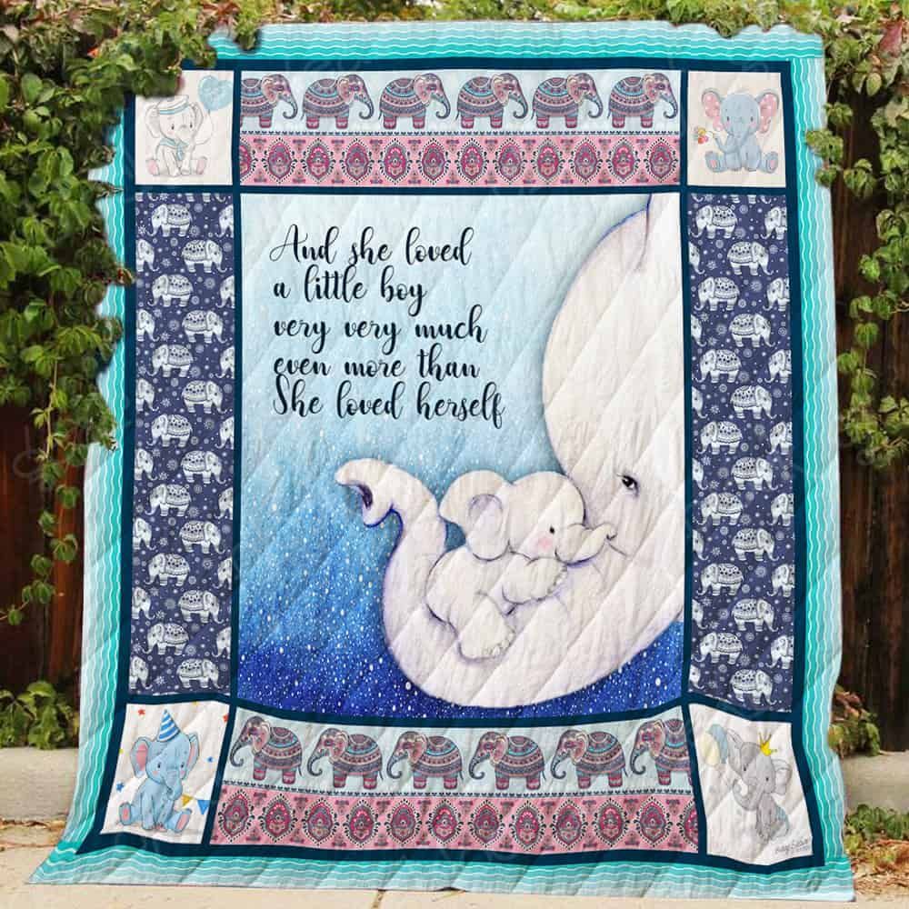 And She Loved A Little Boy Very Very Much Quilt SS092