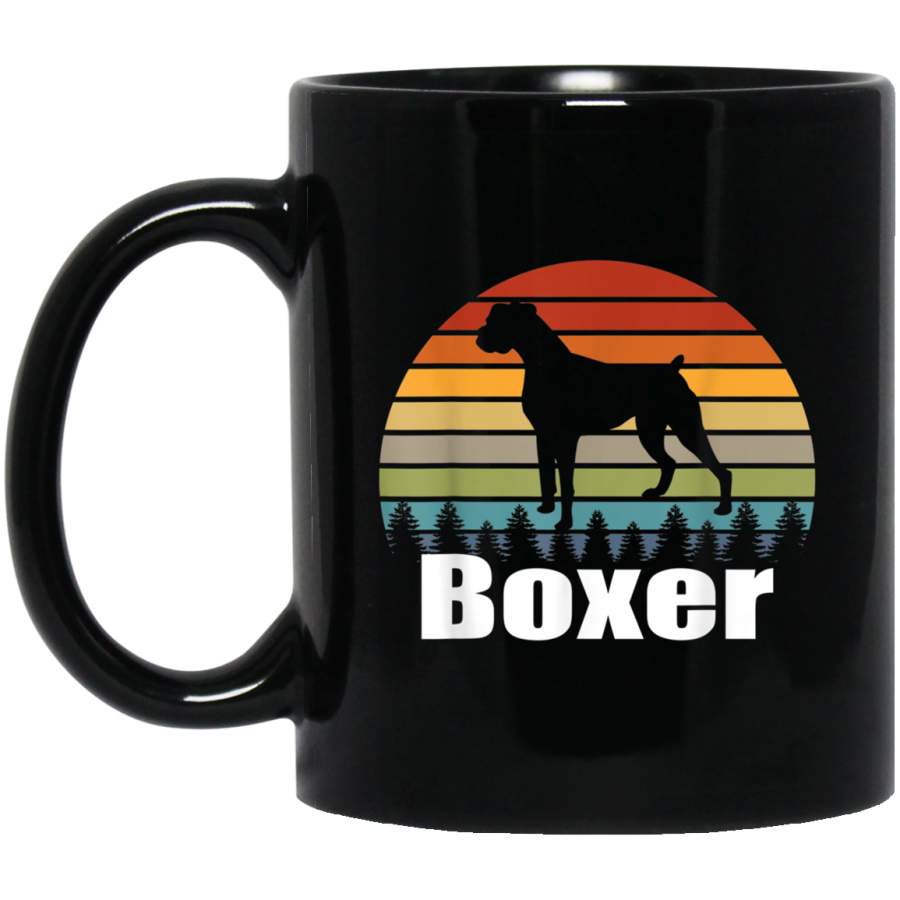 Boxer Dog Fun Vintage Retro I Lover Boxer Dogs Mug