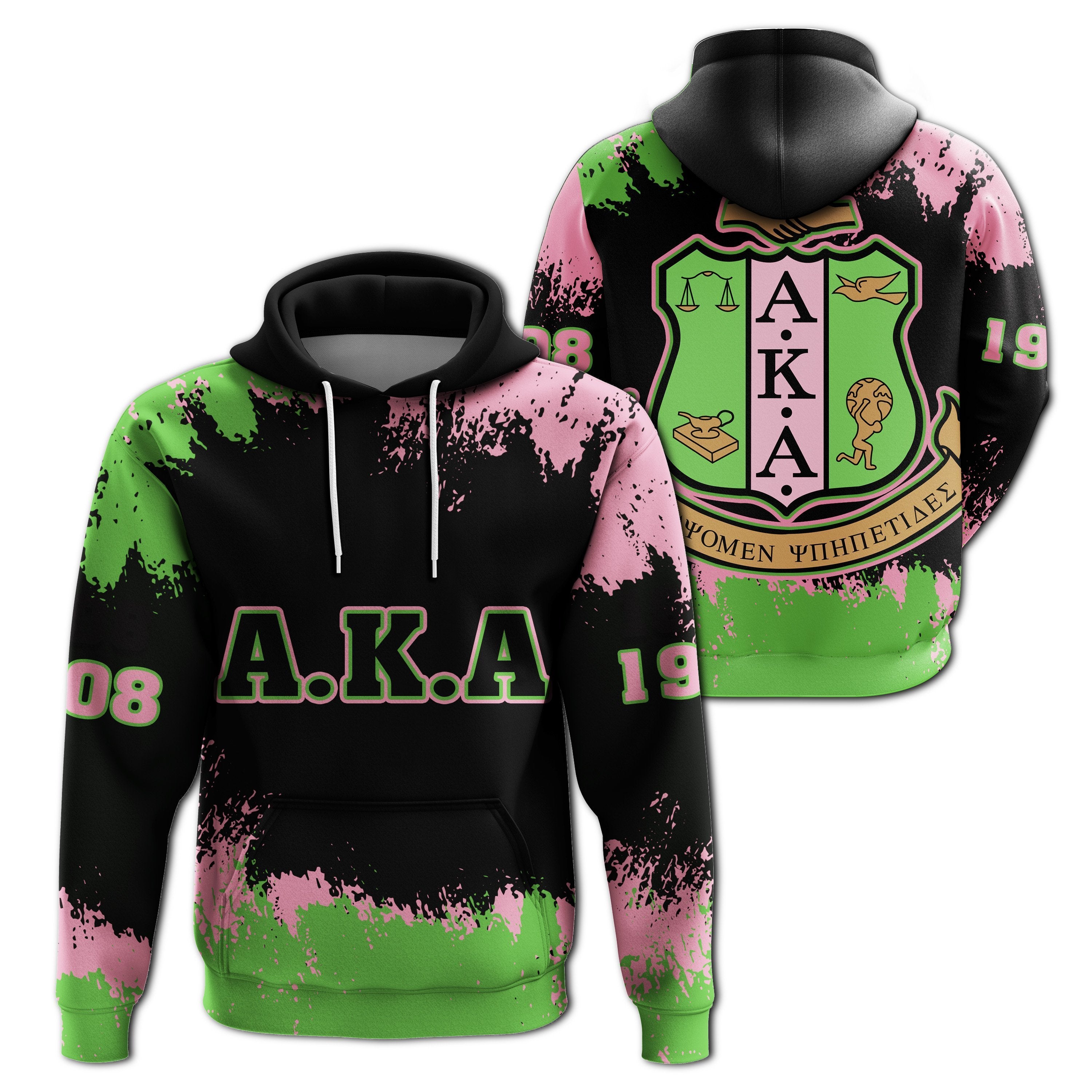 Greek Life Hoodie – Alpha Kappa Alpha Hoodie – Face Style