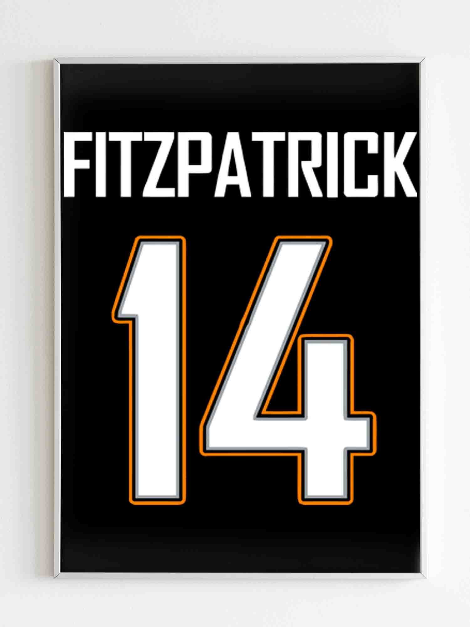 Fitzpatrick 14 Miami Dolphins Poster