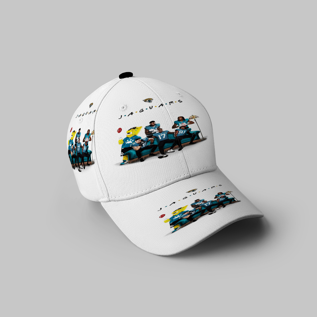 Jacksonville Jaguars Team 3D Printing Baseball Cap Classic Hat