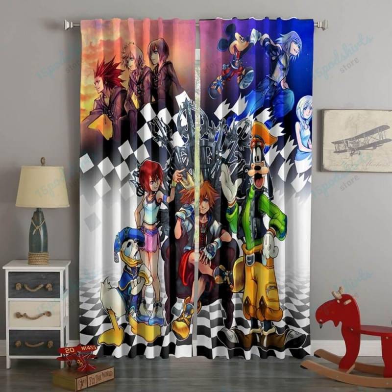 3D Printed Kingdom Hearts Style Custom Living Room Curtains