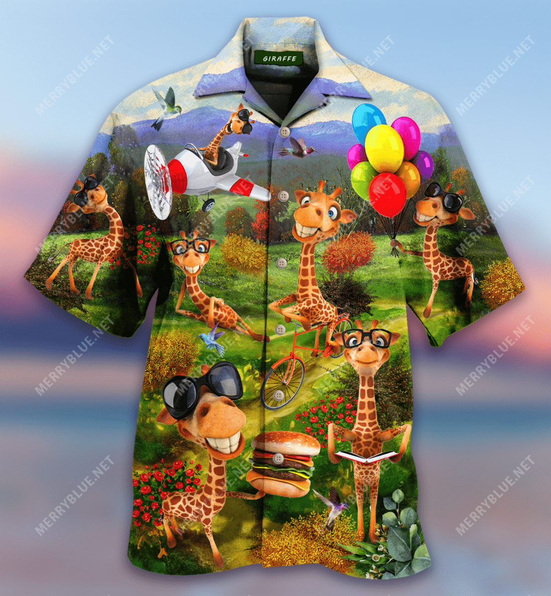 High Quality Life Is Better With A Giraffe Unisex Hawaii Shirt Ha28249