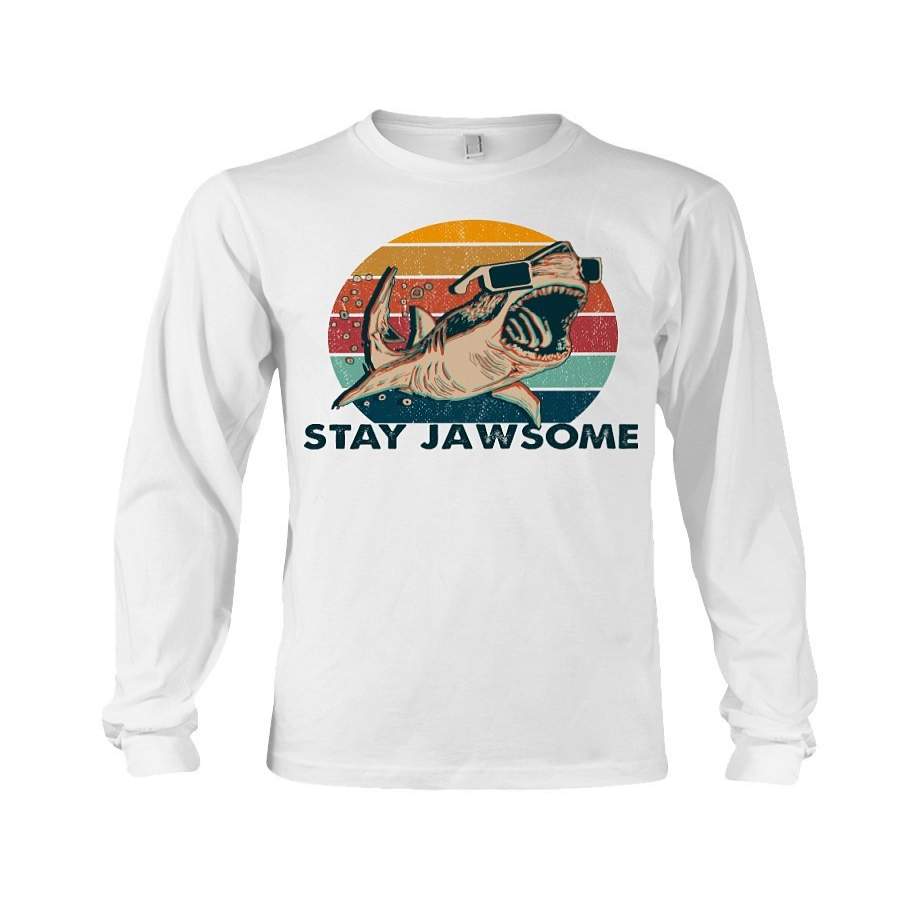 Whale- Stay Jawsome Unisex Long Sleeve