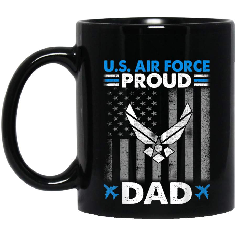 Mens Pride US Army Shirt  Im a Proud Air Force Dad Gift Veterans Day Christmas Gift Mug