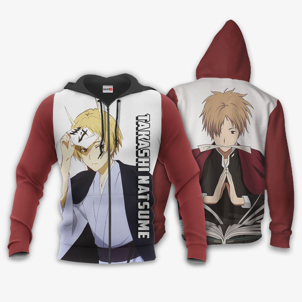 Takashi Natsume Hoodie Shirt Natsume Yuujinchou Anime Zip Jacket