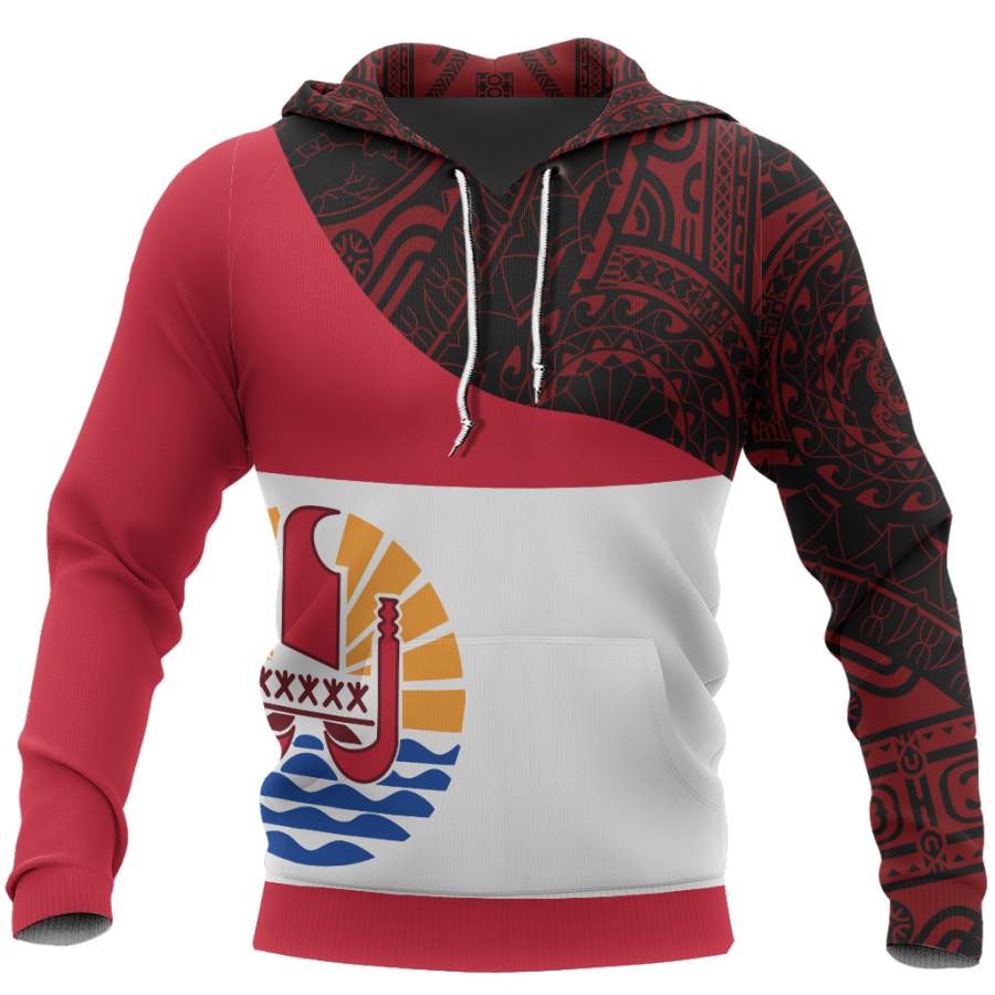 Tahiti Flag Curve Concept Pullover Hoodie NVD1205