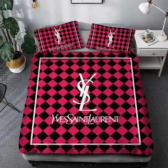 Yves Saint Laurent 7 Duvet Cover Bedroom Luxury Brand Quilt Bedding Set