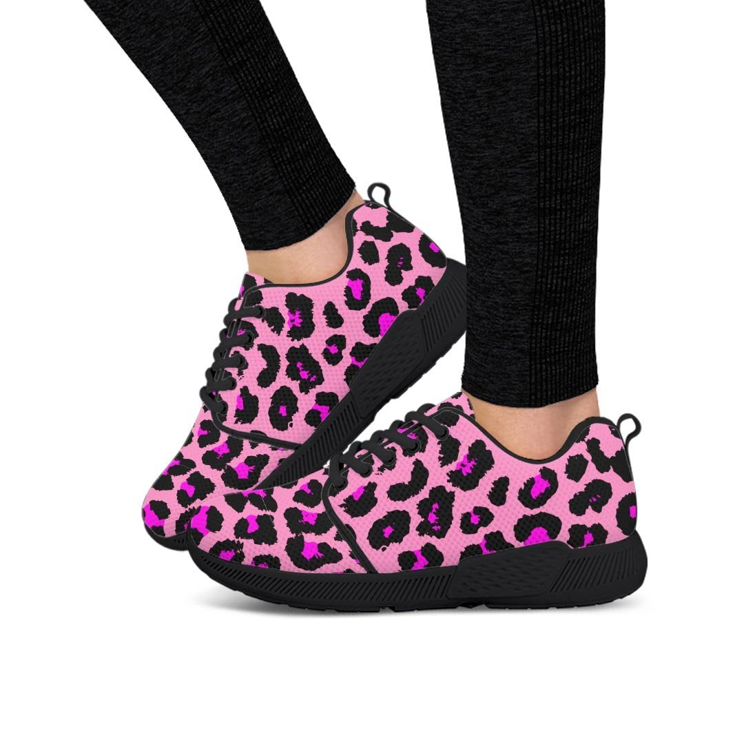 Pink Cheetah Leopard Women’S Athletic Shoes