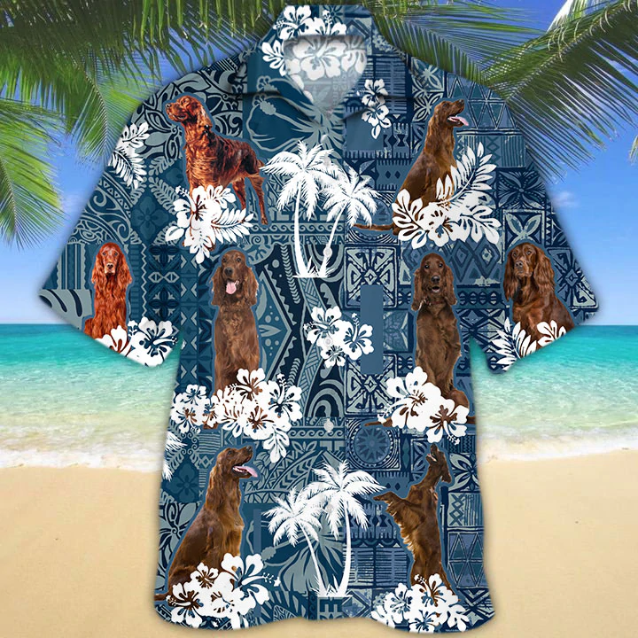 Irish Setter Hawaii Shirt New Ha45876