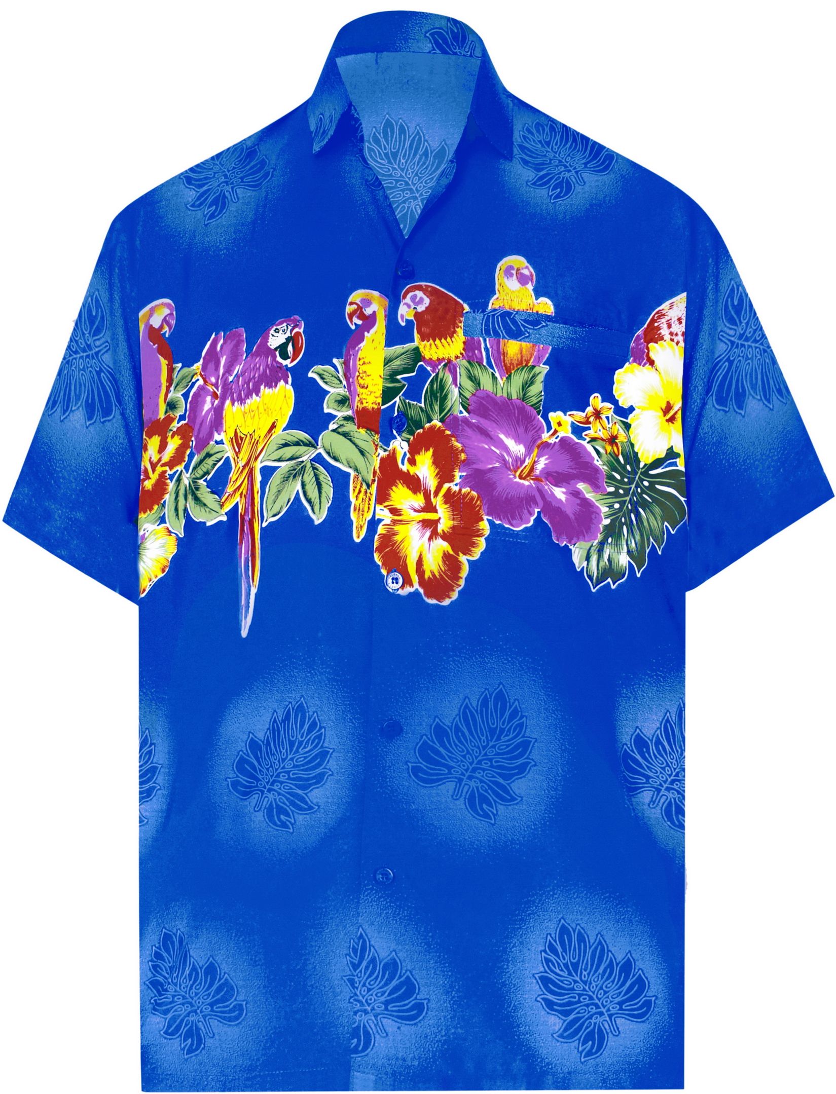 Parrot Blue High Quality Hawaii Shirt Ha922