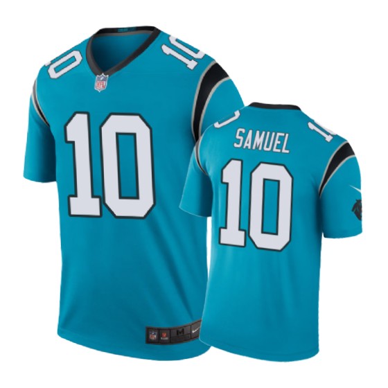 Carolina Panthers #10 Curtis Samuel Nike Color Rush Blue Jersey