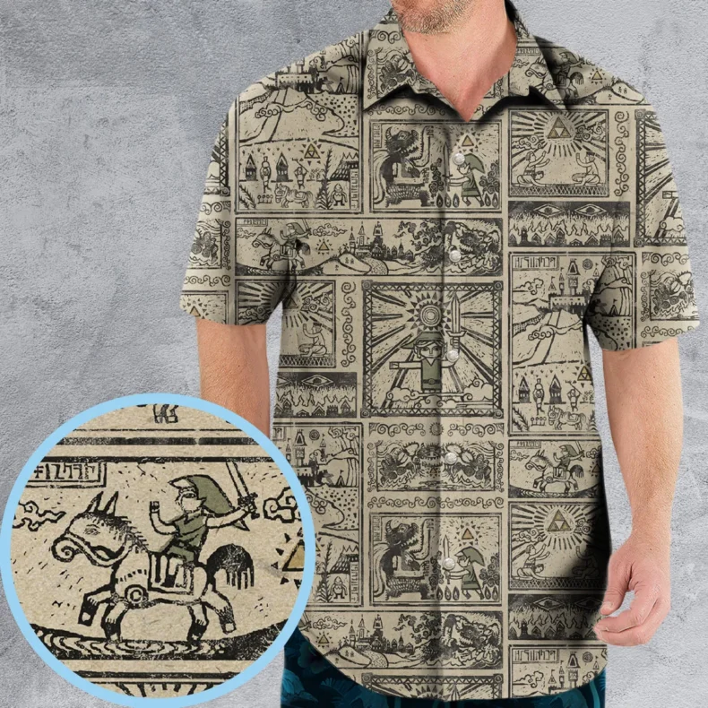 Zelda Story Of The Hero Time Legend Hawaiian Shirt