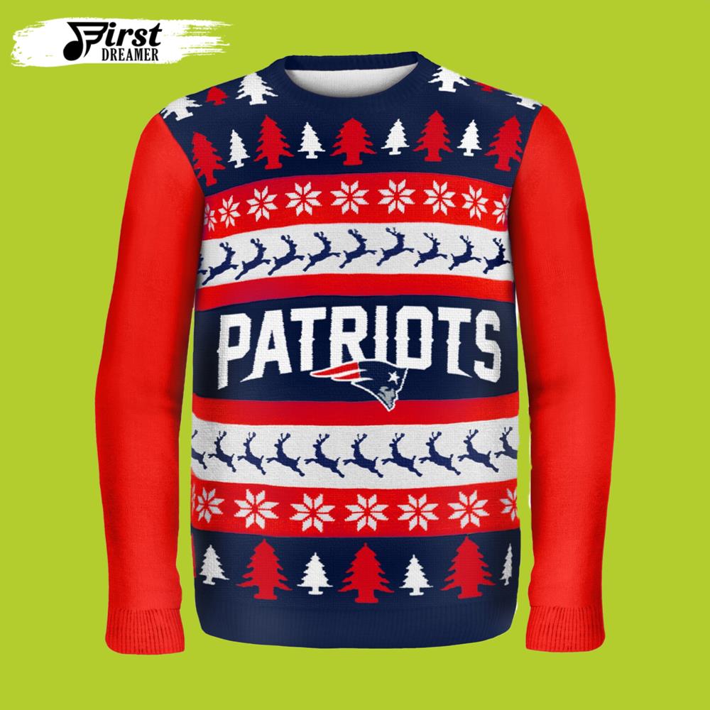 Logo Patriots New England Patriots Gift For Fan Ugly Wool Sweater Christmas