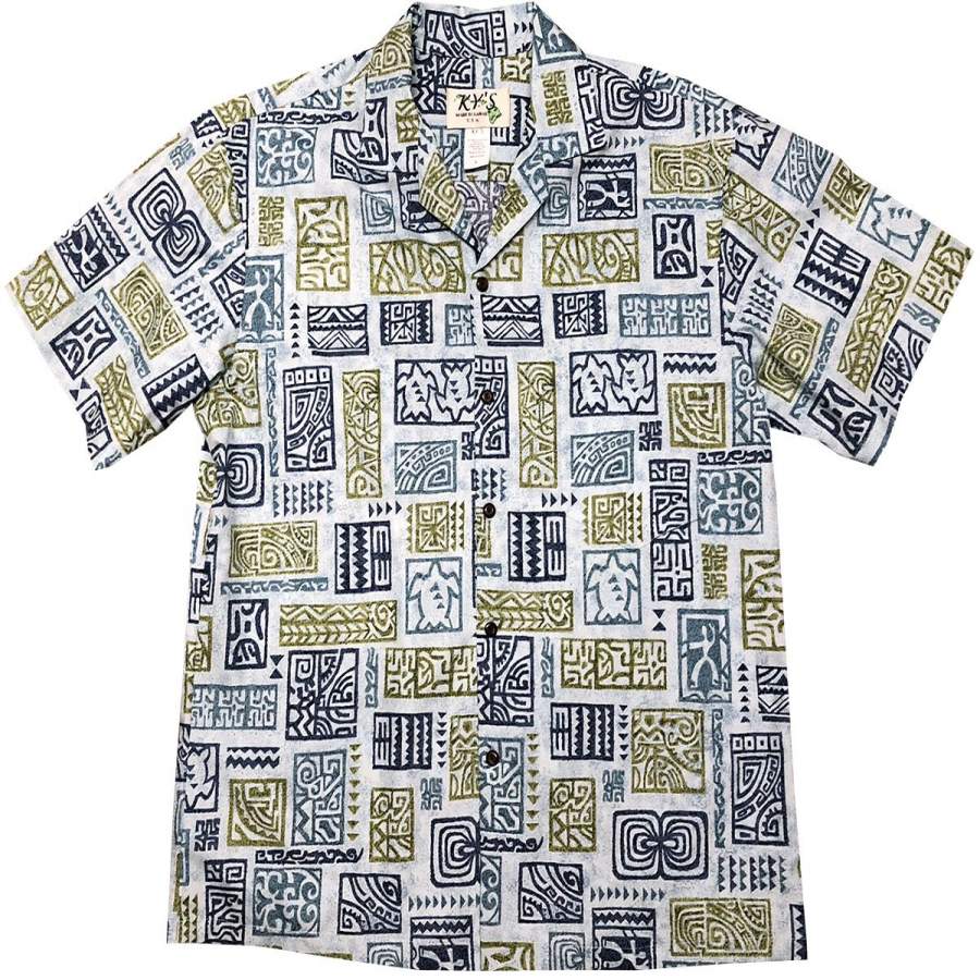 Ancient Stories Blue Hawaii Shirt Ha53670