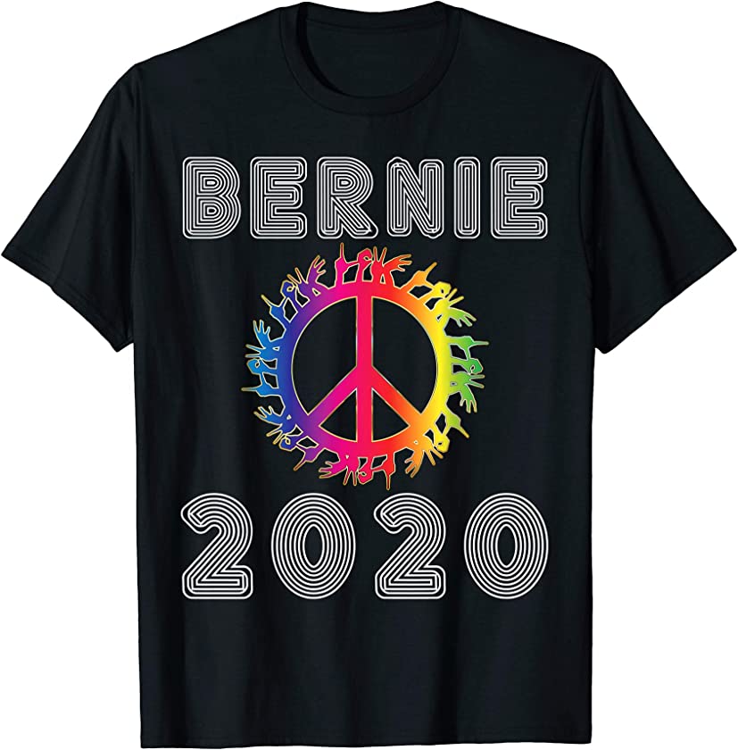 Bernie 2020 President Election Love Peace Campaign Vintage T-Shirt