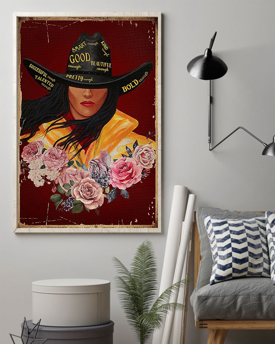 Country Girl Character Vertical Canvas And Poster | Wall Decor Visual Art