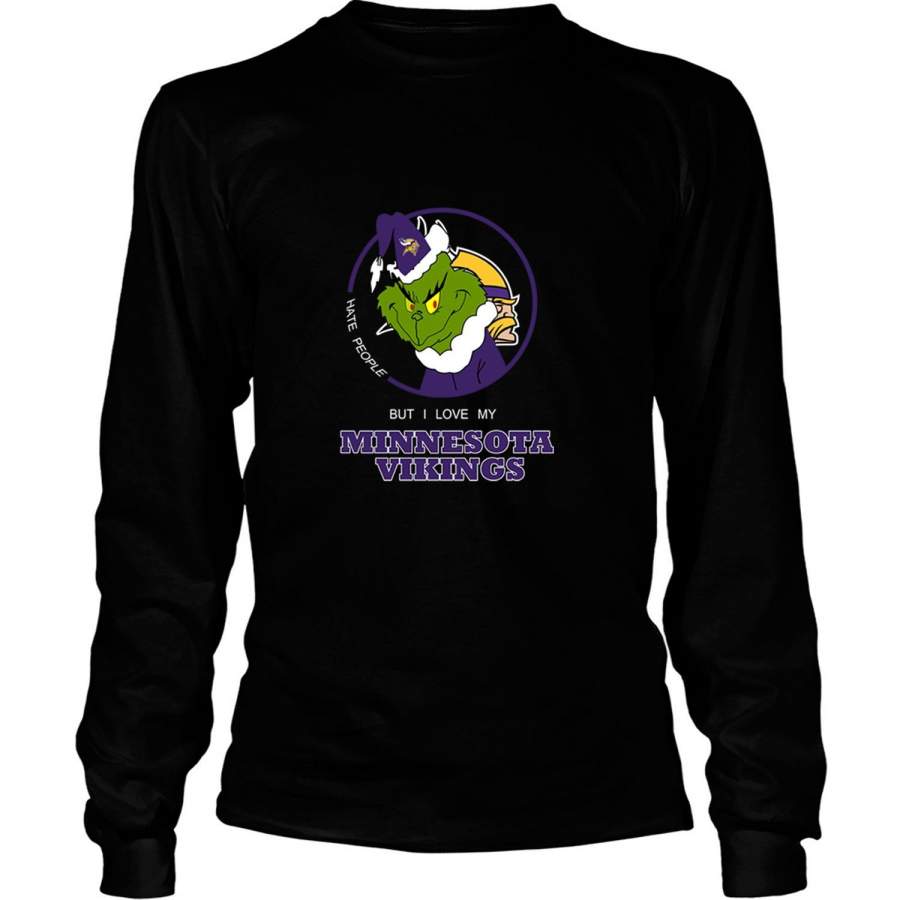 I Love My Minnesota Vikings T Shirt, The Grinch T Shirt – Long Sleeve Tees