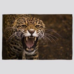 Growling Jaguar Rug TTVNFUW DNNTVN