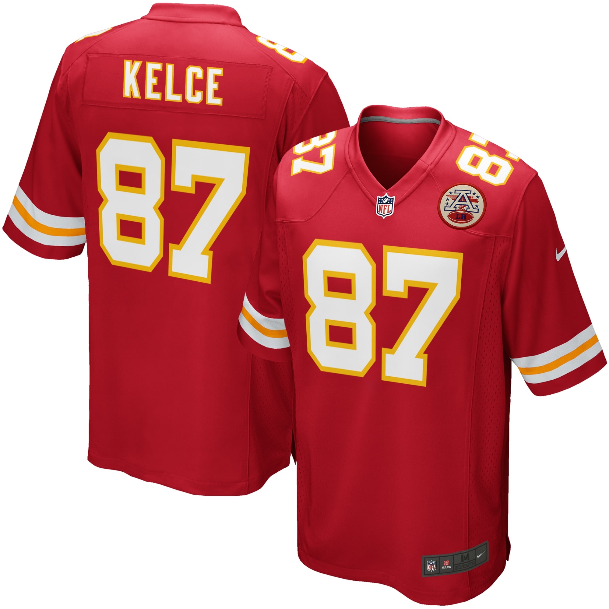 Men’s Kansas City Chiefs Travis Kelce Red Team Game Jersey