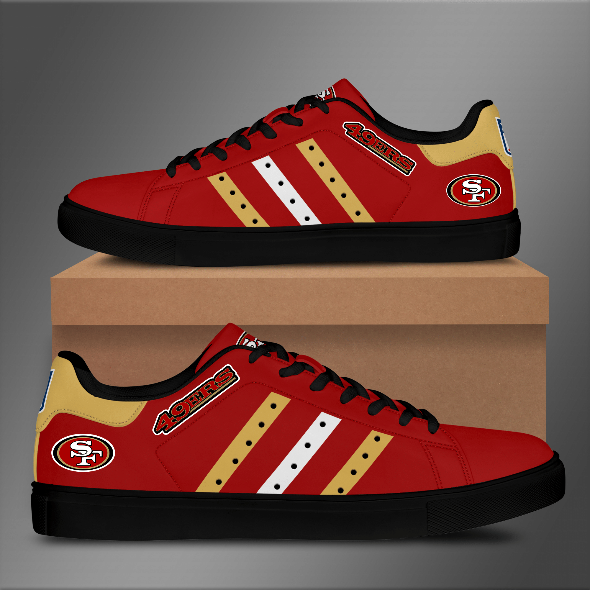 San Francisco 49Ers Low Top Shoes V7