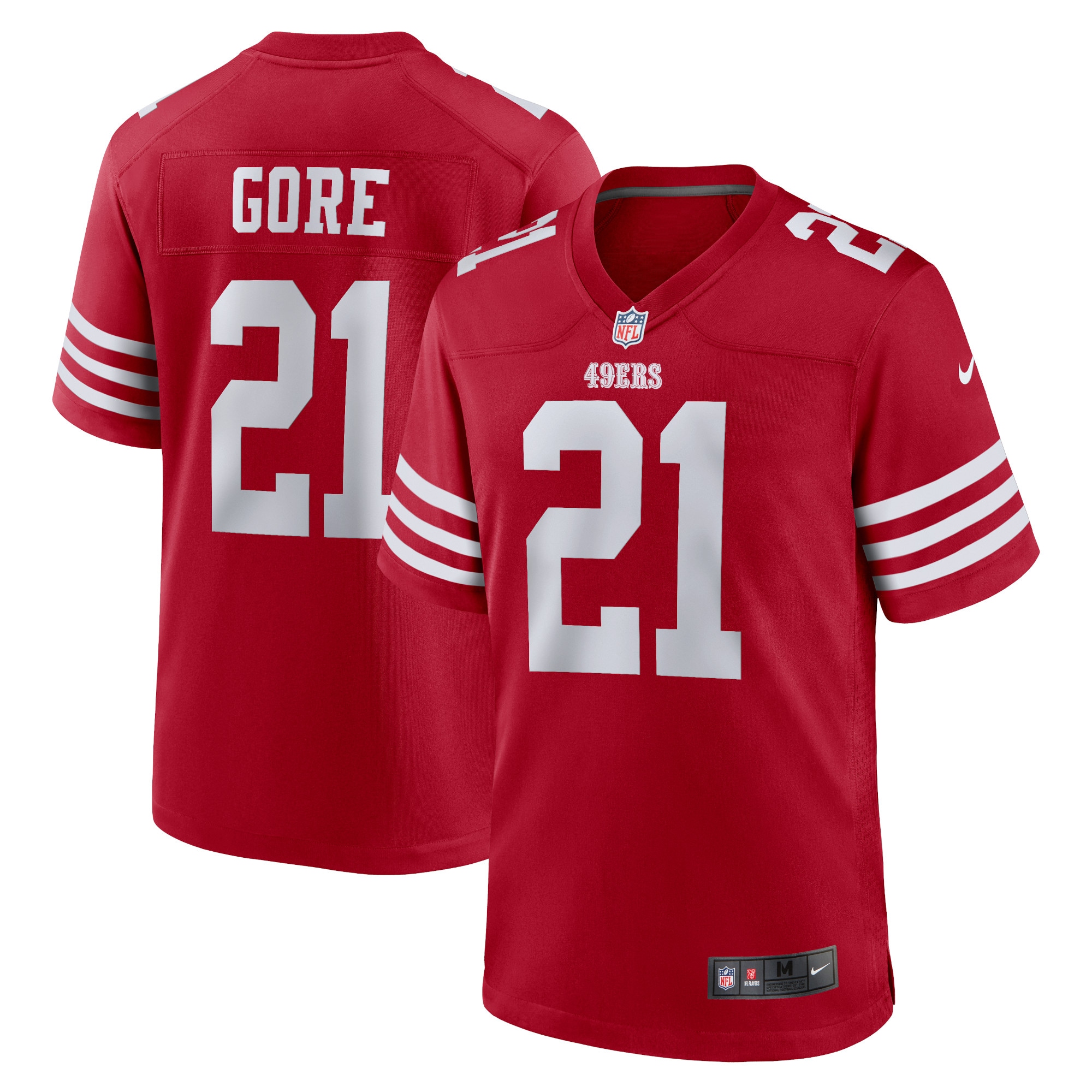 Frank Gore San Francisco 49ers Retired Player Game Jersey – Scarlet